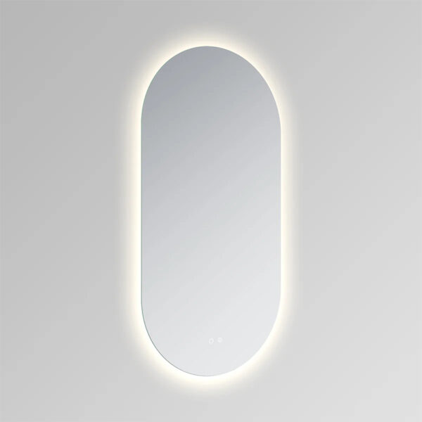 Oval LED Backit Lighted Bathroom Mirror