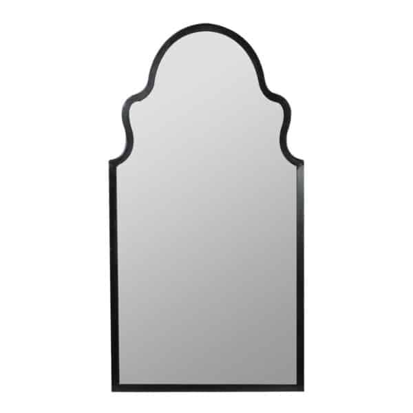 Black Metal Frame Bathroom Mirror