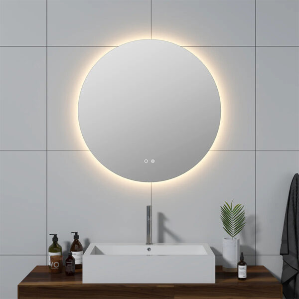 Round Bathroom Mirror With Light - Image 2