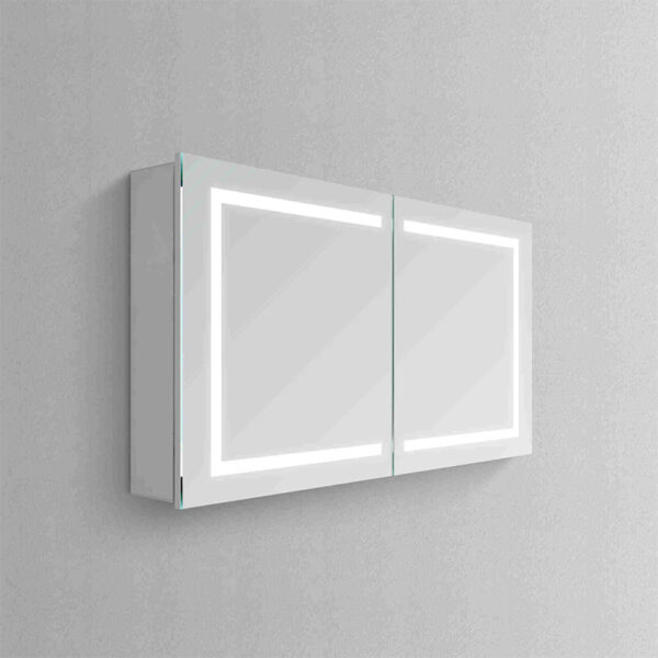Wall Mounted Medicine Mirror Cabinet With Light