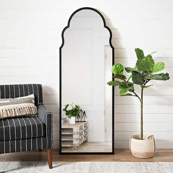 Black Metal Frame Bathroom Mirror - Image 4