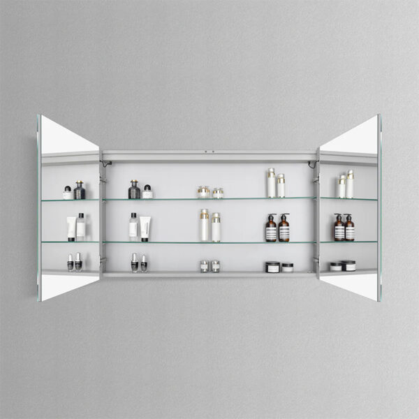Wall Mounted Medicine Mirror Cabinet With Light - Image 3