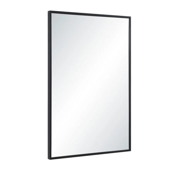 Brushed Brass Framed Rectangle Bathroom Wall Mirror - Image 2