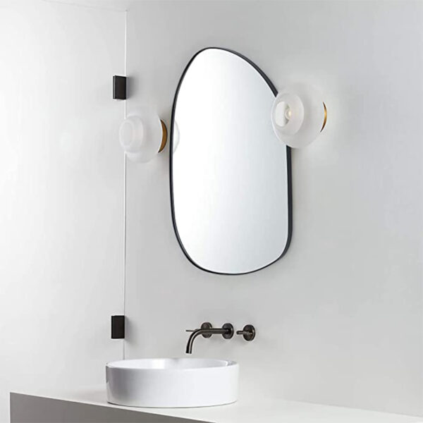 Irregular Shaped Wall Mirror For Living Room Bathroom Or Entry - Image 3