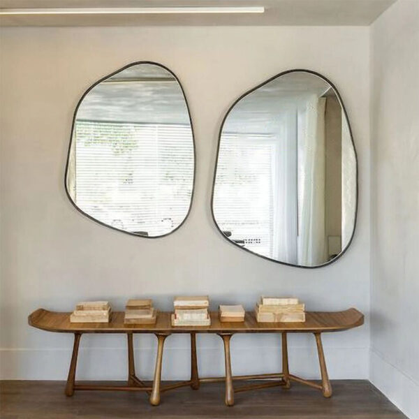 Irregular Shaped Wall Mirror For Living Room Bathroom Or Entry - Image 5