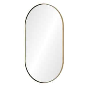 Custom Oval Gold Vanity Mirror