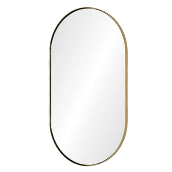 Custom Oval Gold Vanity Mirror