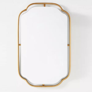Floating Frame Square Metal Wall Mirror