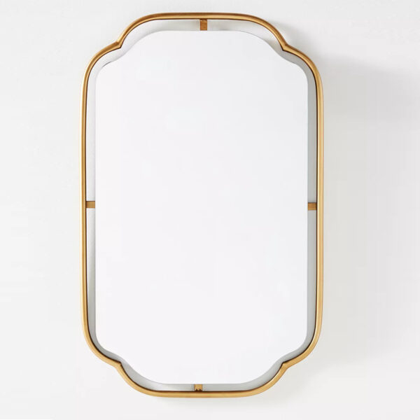Floating Frame Square Metal Wall Mirror