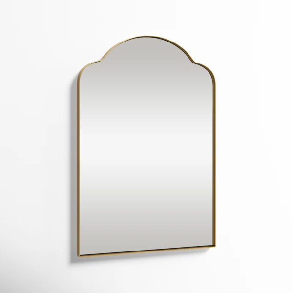 Brass Arched Wall Mirror - Image 3
