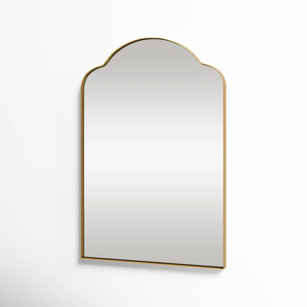 Brass Arched Wall Mirror - Image 4
