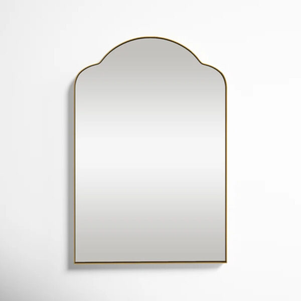 Brass Arched Wall Mirror - Image 5