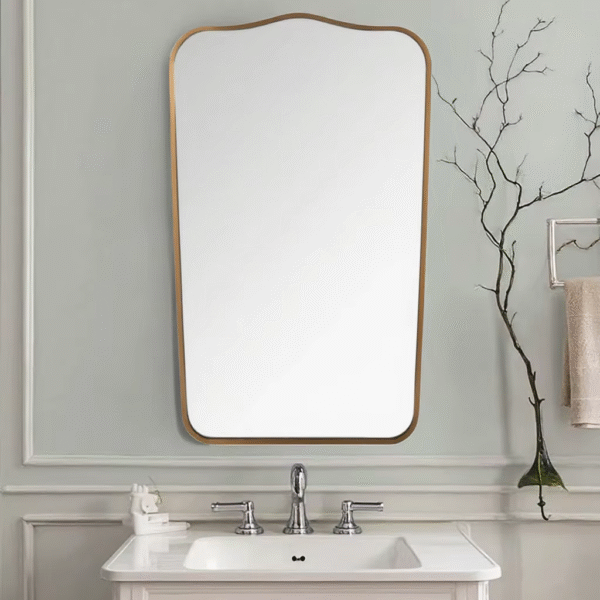 Black Frame Wall Mounted Vanity Mirror Decorative Home Art - Image 5