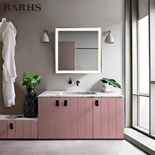 Rectangle Framed Illuminated Vanity Mirror - Image 2