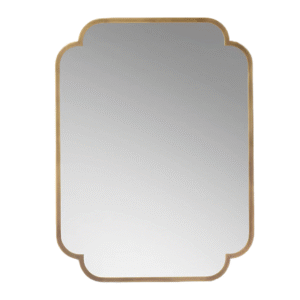 Rectangle Scalloped Decorative Wall Mirror