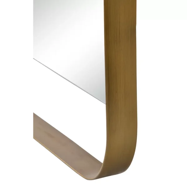 Contemporary Rectangular Wall Mirror with Black Iron Frame - Image 3