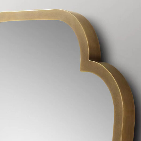 Rectangle Scalloped Decorative Wall Mirror - Image 3