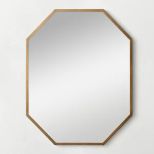 Octagon Wall Mirror Gold