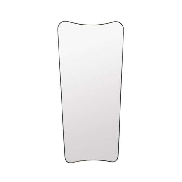 Modern Concave Top Irregular Scalloped Bathroom Wall Mirror - Image 5