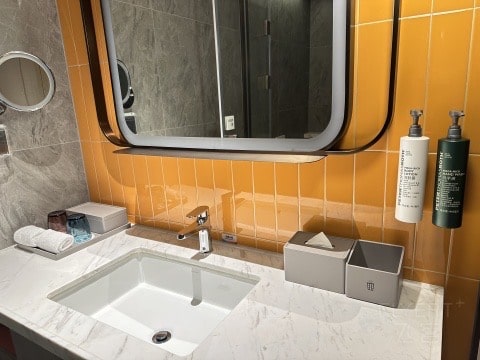 LED bathroom mirror for Marriott hotel interior design